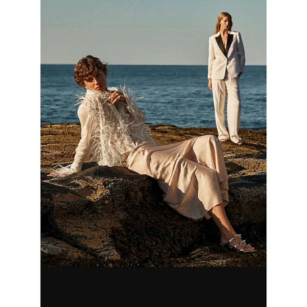 J.Crew Collection drapey slip skirt in featherweight satin - Picture 6 of 15